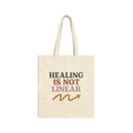 Healing Is Not Linear Cotton Canvas Tote Bag